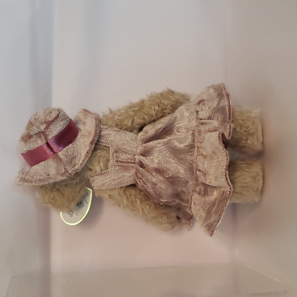 🔥2 / $20🔥GIRLY GIRL BEAR "DARLENE" WITH DISPLAY CASE - Picture 4 of 5